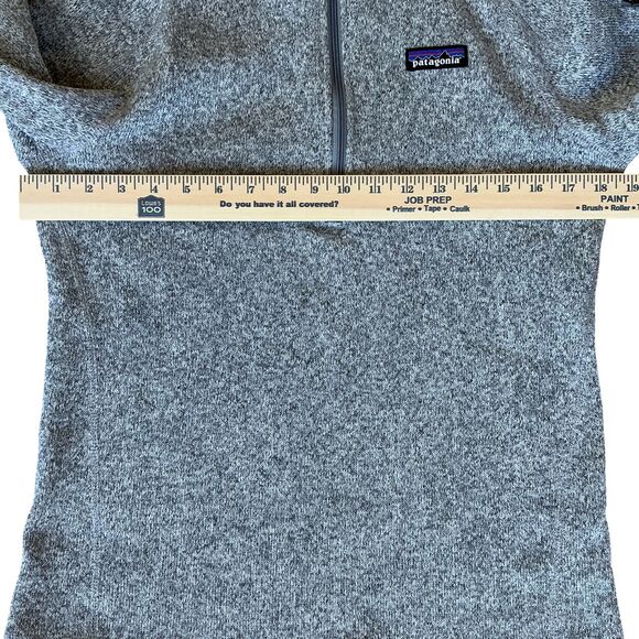 Patagonia Better Sweater Fleece Jacket Womens Size M 1/4 Zip Birch White Hiking - Picture 14 of 16